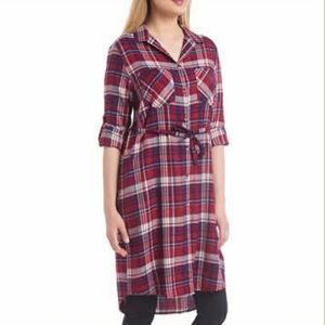Jachs Ladies' Girlfriend Flannel Shirt Dress Large